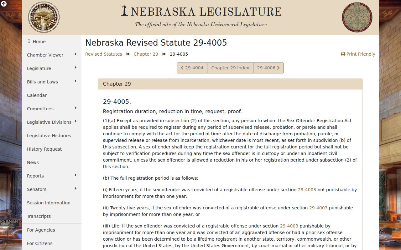 Du Bois criminal records sex offender registration durations