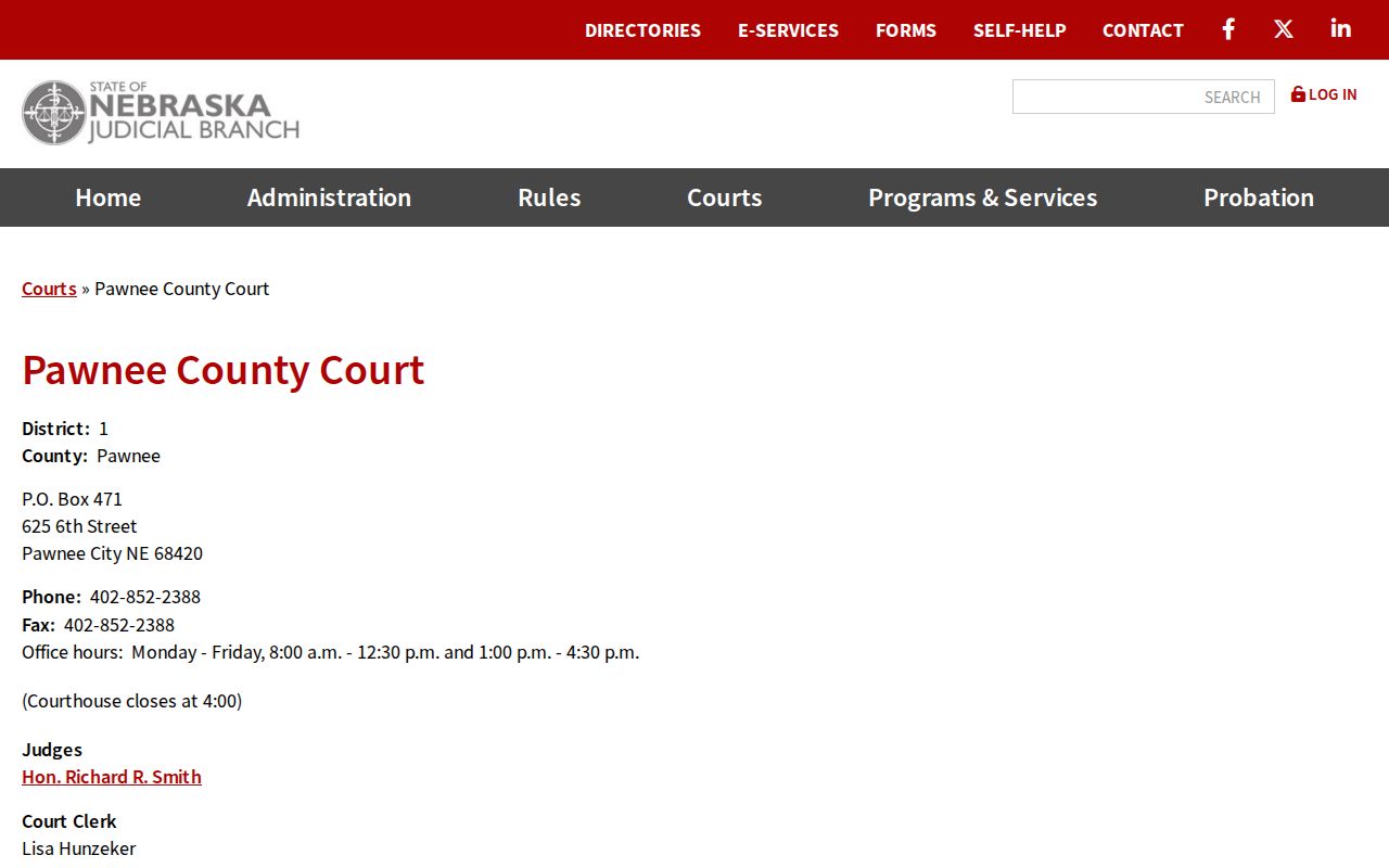 Pawnee City criminal history courthouse records source