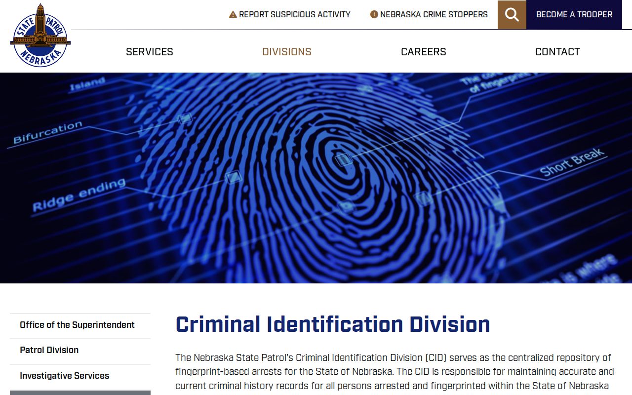 Pawnee County criminal records and Nebraska Criminal Identification Division